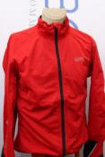 An as new GORE C5 Gore-Tex Active jacket in red/black (EU XXL).