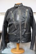 An as new Diesel Hardstyle leather jacket (XL).