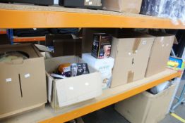 A small quantity of miscellaneous items to include postal boxes, Halloween make up kits, nail gel