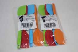 Twenty as new Joeji's Kitchen 4 piece spatula sets.