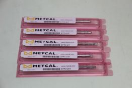 A quantity of as new Metcal Soldering Iron Tips (Chisels) in various sizes/styles to include STTC-