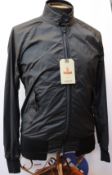 An as new Baracuta G9 Harrington jacket in grey mini check (Tg 40 - RRP £309).