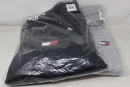 An as new Tommy Sports 1/2 zip fleece mid layer (M) an a pair of Tommy Sports cuffed regular