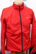 An as new GORE C5 Gore-Tex Active jacket in red/black (EU XL).