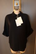 An as new Mark Kenly Domino Tan Bailee blouse in black (Size 38 - RRP £190).