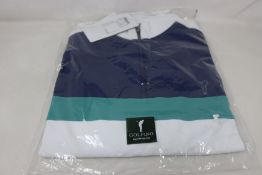 Two as new Golfino Tech 1/2 zip midlayer golf tops (Both UK 42/unisex L - RRP £90 each).