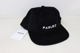 Ten as new Parlez Ladsun cord caps in black (RRP £35 each).