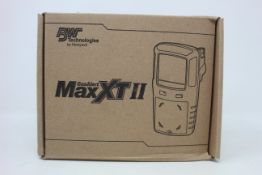 A boxed as new BW Technologies by Honeywell GasAlert Max XT II gas monitor.
