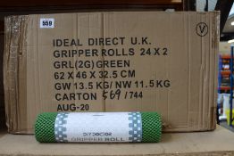 Twenty four packs of two as new DIY Doctor gripper rolls.