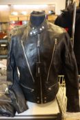 An as new Diesel L-Koji leather jacket (M).