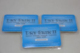 Forty two boxed as new Dry-Brik II Desiccant Blocks (Packs of 3 blocks, replacement moisture
