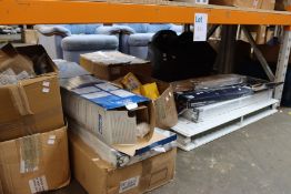 Miscellaneous plumbing / heating related items to include compact radiators and shower accessories.