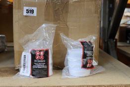 A box of as new Spares2go anti-vibration rubber feet pads in white (Approximately 70) (B00S7XWBW2).