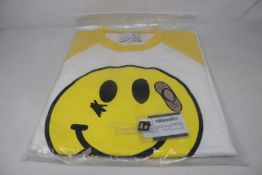 An as new Natasha Zinko x Duo Ltd Smiley Raglan T-shirt (M - RRP £157).