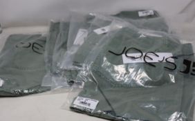 Eight pairs of as new Joe's Jeans Workwear shorts (Assorted sizes).
