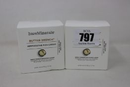 Six boxed as new bare Minerals - Butter Drench - Restorative Rich Cream (50g).