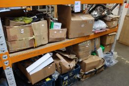 A quantity of miscellaneous car parts, accessories and related items.