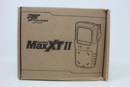 A boxed as new BW Technologies by Honeywell GasAlert Max XT II gas monitor.