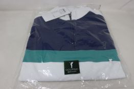 Two as new Golfino Tech 1/2 zip midlayer golf tops (Both UK 38/unisex M - RRP £90 each).