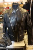 An as new Diesel L-Koji leather jacket (S).