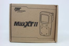 A boxed as new BW Technologies by Honeywell GasAlert Max XT II gas monitor.