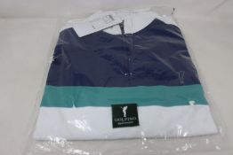 Two as new Golfino Tech 1/2 zip midlayer golf tops (Both UK 42/unisex L - RRP £90 each).