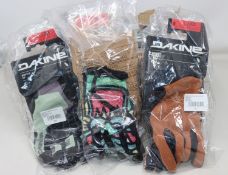 Ten pairs of assorted as new Dakine cycling/cross-x gloves (8 x women's, 2 x children's).