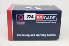 A boxed as new Brigade SA-BBS-107 A1400 White Sound Reversing Alarm (12-24Vdc - 87-107dB(A).