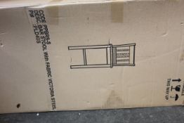 Two boxed as new Portland Oak & Stone Painted Bar Stools (PPBRS-S).