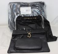 Four as new Catwalk Collection Handbags Dispatch bags in black (RRP £70 each).
