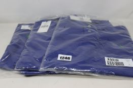 Three as new Ralph Lauren polo shirts in blue (S).