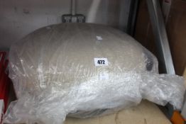 An as new Republic of Fritz Hansen pouf designed by Cecile Manz.