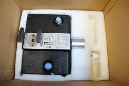 A boxed Budenburg BGH1200 dead weight tester.