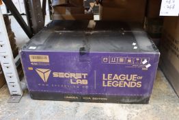 A boxed as new Secretlabs League of Legends KDA Edition Gaming Chair.