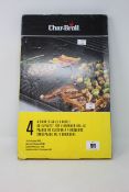 Four boxed as new Char-Broil 4 burner grill griddle pans.