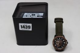 A boxed as new Aeromeister Craftman x 23 limited edition No 81 watch.