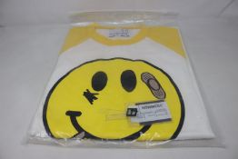 An as new Natasha Zinko x Duo Ltd Smiley Raglan T-shirt (XS - RRP £157).