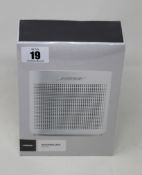 A boxed as new Bose SoundLink Color II Bluetooth speaker.