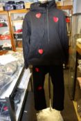 An as new Natasha Zinko Duo embroidered hooded sweatshirt (RRP $152) and a pair of embroidered