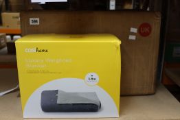 Four boxed as new Cosi Home Luxury Weighted Blankets 3.2kg - 105 x 155cm (+ Pre-attached soft