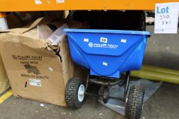 An Earthway PolarTech 50L ice salt spreader and a pre owned Earthway PolarTech 50L ice salt