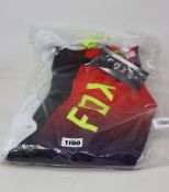 A pair of as new Fox 360-Youth Voke Motocross Pants in fluoro yellow (28).