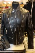 An as new Diesel L-Koji leather jacket (L).