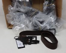Eight as new G-Star Raw Duko belts (RRP £30 each).