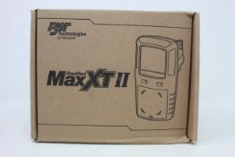 A boxed as new BW Technologies by Honeywell GasAlert Max XT II gas monitor.