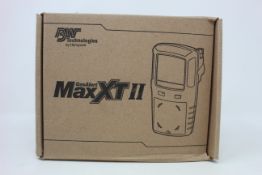 A boxed as new BW Technologies by Honeywell GasAlert Max XT II gas monitor.
