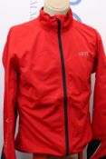 An as new GORE C5 Gore-Tex Active jacket in red/black (EU XL).