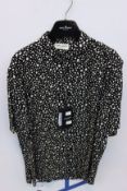 An as new Saint Laurent Leopard blouse (Size 40 - RRP €590).