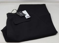 A pair of as new Edward Crutchley black suit style trousers (M).