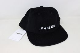 Ten as new Parlez Ladsun cord caps in black (RRP £35 each).